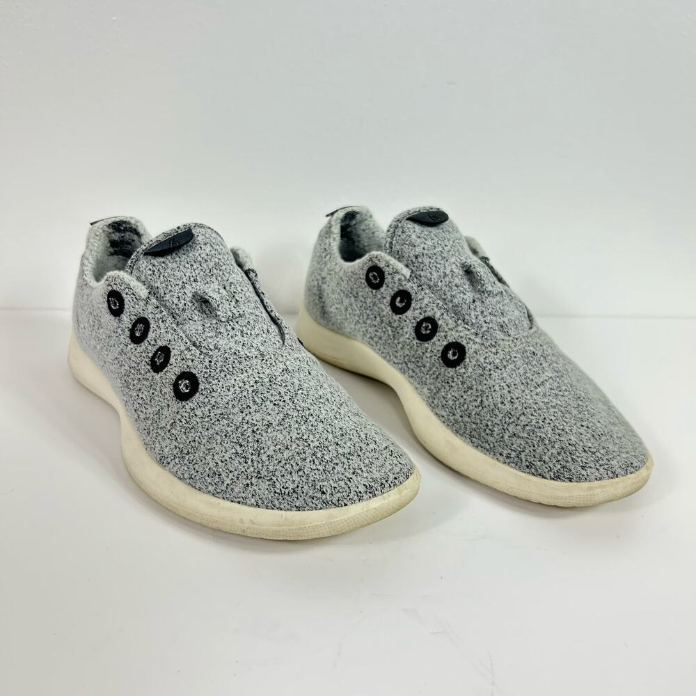 AllBirds Men’s Wool Runners Gray Black Size 8 *NO Shoe Laces